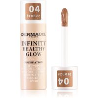 Dermacol Infinity Healthy Glow tekoči puder SPF 10 odtenek 04 Bronze 20 g