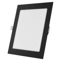 LED podhledové svítidlo NEXXO černé, 22,5 x 22,5 cm, 18 W, teplá/neutrální bílá