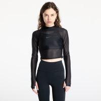 T-shirt Nike Zenvy Women's Dri-FIT Long-Sleeve Sheer Top Black/ Pcg6C XS