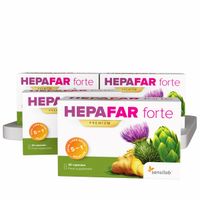 Hepafar forte 4er Pack (2 Monatspaket) Mariendistel Kapseln - 100% natürliche Leberentgiftung | Innovative Formel - 10x stärkere Wirkung | Sensilab