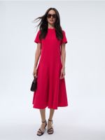 Mohito - Lühikeste varrukatega midikleit - fuksia