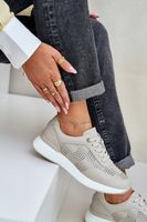 S. BARSKI Kožené Sportovní Boty Tenisky Dámské S.Barski