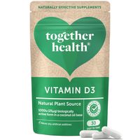Together Health - Bioaktívny Vitamín D3 z lišajníka (Cholecalciferol), 30 kapsúl