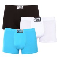 3PACK pánské boxerky Styx klasická guma vícebarevné (3Q96019) XXL