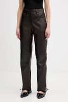 Rotate pantaloni de piele