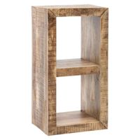 MID.YOU REGÁL, hnědá, mangové dřevo, 45/90/35 cm