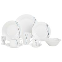 Boxxx KOMBINOVANÝ SERVIS 62-dielne, porcelán keramika