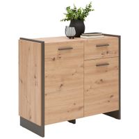 Hom`in KOMODA, sivá, farba duba, 97,1/86,01/41,3 cm