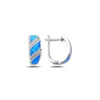 Olivie Strieborné náušnice OPAL 2610