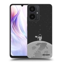 Silikónový čierny obal pre Xiaomi Redmi 13C 5G - Astronaut
