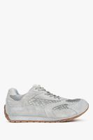 ES8: Szare trampki damskie z weluru naturalnego i miękkich tekstyliów