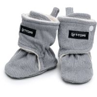 T-TOMI Booties Grey babacipő 9-12 months Warm 1 pár