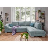 MID.YOU ROHOVÁ SEDAČKA, textil, světle modrá