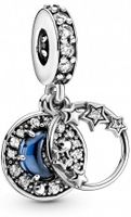 Pandora Dvojitý stříbrný přívěsek Night Sky Crescent Moon 799216C01