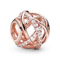 Pandora Bronzový korálek s třpytivými krystaly Moments 781388CZ