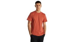 Dedicated T-shirt Stockholm Base Terracotta Red Pánske - Tričká Dedicated - Červená - 19377-L - Size: L