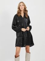 Black loose shiny dress VILA-Leina - Women