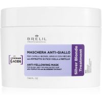 Brelil Professional Anti-yellowing Mask maska proti rumenim tonom za blond in sive lase 220 ml