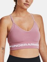 Under Armour UA Seamless Low Long Sportovní podprsenka Růžová