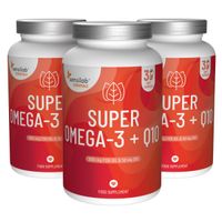Essentials Omega 3 + Q10 (90 Kapseln) - 1000 mg Fischöl hoher Qualität (280 mg EPA, 190 mg DHA) und 50 mg Koenzym Q10 | Sensilab