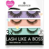 Essence Lash Like a Boss τεχνητές βλεφαρίδες 01 Limitless+Unique+Stunning (επωφελής συσκευασία)