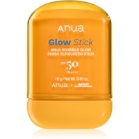 Anua K-Pop Demon Hunters Invisible Glow Finish Sunscreen Toitev ja niisutav pulk kirgastava efektiga SPF 50 18 g