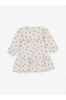 LC Waikiki LCW Long Sleeve Houndstooth Baby Girl Dress