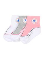 CONVERSE Čarape 'INFANT'  siva / roza / bijela