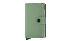 Secrid Miniwallet Yard Powder Pistachio Unisex - Peňaženka Secrid - Zelená - MYp-Pistachio-One-size - Size: One size