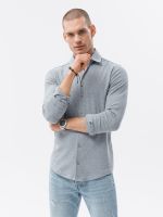 Ombre Men's long sleeve knit shirt