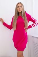 White fuchsia dress
