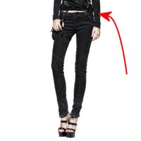 Ženske hlače PUNK RAVE - Sorrowburn - OŠTEĆENE XL