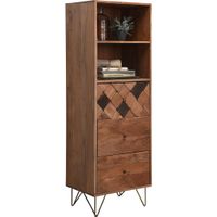 Ambia Home KOMODA, akácie, barvy akácie, bronzová, 50/153/43 cm