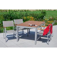 Gardenson ZOSTAVA ZÁHRADNÉHO NÁBYTKU drevo, kov, textil