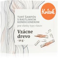 Kvitok Rare wood trdi šampon za temne lase 50 g