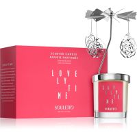 Souletto Lovely Time Green Tea & Lemon αρωματικό κερί με περιστρεφόμενο καρουζέλ 65 γρ