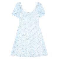 Cropp - Mini obleka s cvetličnim potiskom - kremna