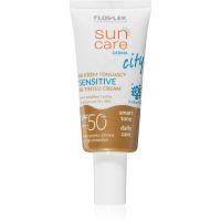 FlosLek Laboratorium Sun Care Derma City BB BB krém s veľmi vysokou UV ochranou pre citlivú pleť SPF 50+ 30 ml