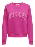 ONLY Sweater majica  crvena ljubičasta / bijela