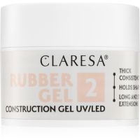 Claresa Rubber Gel Construction Gel UV/LED körömhosszabító gél lakk árnyalat 2 12 g