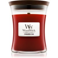 Woodwick Cinnamon Chai ароматна свещ с дървен фитил 275 гр.