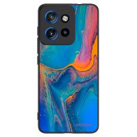 Silikónový čierny obal pre Motorola Edge 50 Neo - Rainbow