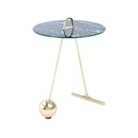 Kayoom PRÍRUČNÝ STOLÍK, čierna, zlatá