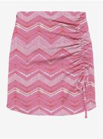Pink Women Patterned Mini Skirt ONLY Nova - Women