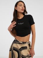 ONLY Lola Crop top Czarny