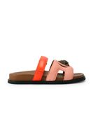 Kurt Geiger London papuci cu toc plat pentru femei, din piele întoarsă Eagle Cut Out Sandal