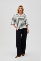 Marisse BLUZA DAMSKA L-BL-4603 OFF WHITE_BLACK