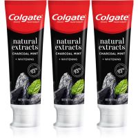 Colgate Natural Extracts Charcoal + White відбілююча зубна паста з вугіллям 3 x 75 мл