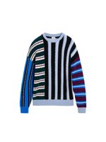 Desigual Pulover  kobalt plava / svijetloplava / boja vina / crna