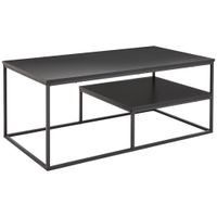 MID.YOU KONFERENČNÝ STOLÍK, čierna, kov, kompozitné drevo, 110/60/45 cm
